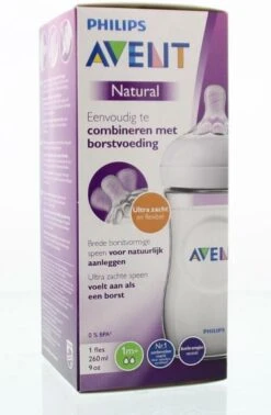 Philips Avent SCF033/17 Natural Babyfles - 1m+ - Langzame Toevoer 37 Philips Avent SCF033/17 Natural Babyfles - 1m+ - Langzame Toevoer -Jollein Winkel 785x1200