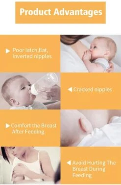 Pure Moms Tepelhoedjes Beschermen Je Tepels En Helpen Het Aanleggen Vergemakkelijken Als Dit Niet Goed Lukt Of Pijnlijk Is - 2 Cm Speen - 2 Stuks - 0-12 Maanden, 1-2 Jaar - BPA Vrij - Beschermend Bakje -Jollein Winkel 787x1200