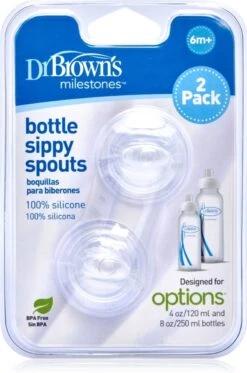 Dr. Brown's Sippy Spout Standaardfles - Transition Bottle - 2 Stuks -Jollein Winkel 795x1200