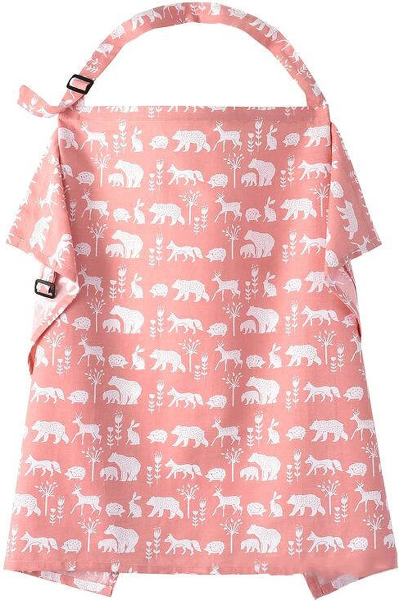 Merkloos Borstvoedingsdoek - Voedingsdoek - Afschermdoek - Roze Diertjes 1 Merkloos Borstvoedingsdoek - Voedingsdoek - Afschermdoek - Roze Diertjes