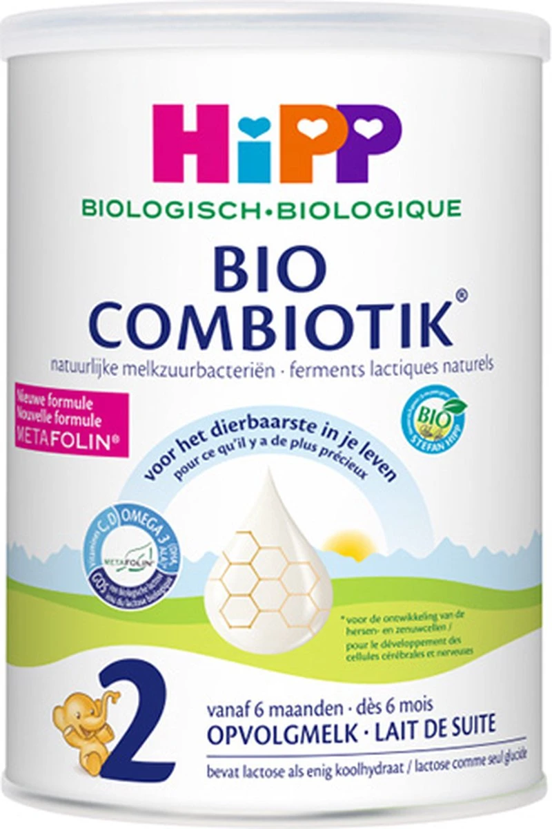 HiPP 2 Bio Combiotik Opvolgmelk - 800gr (vanaf De 6e Maand) 1 HiPP 2 Bio Combiotik Opvolgmelk - 800gr (vanaf De 6e Maand)