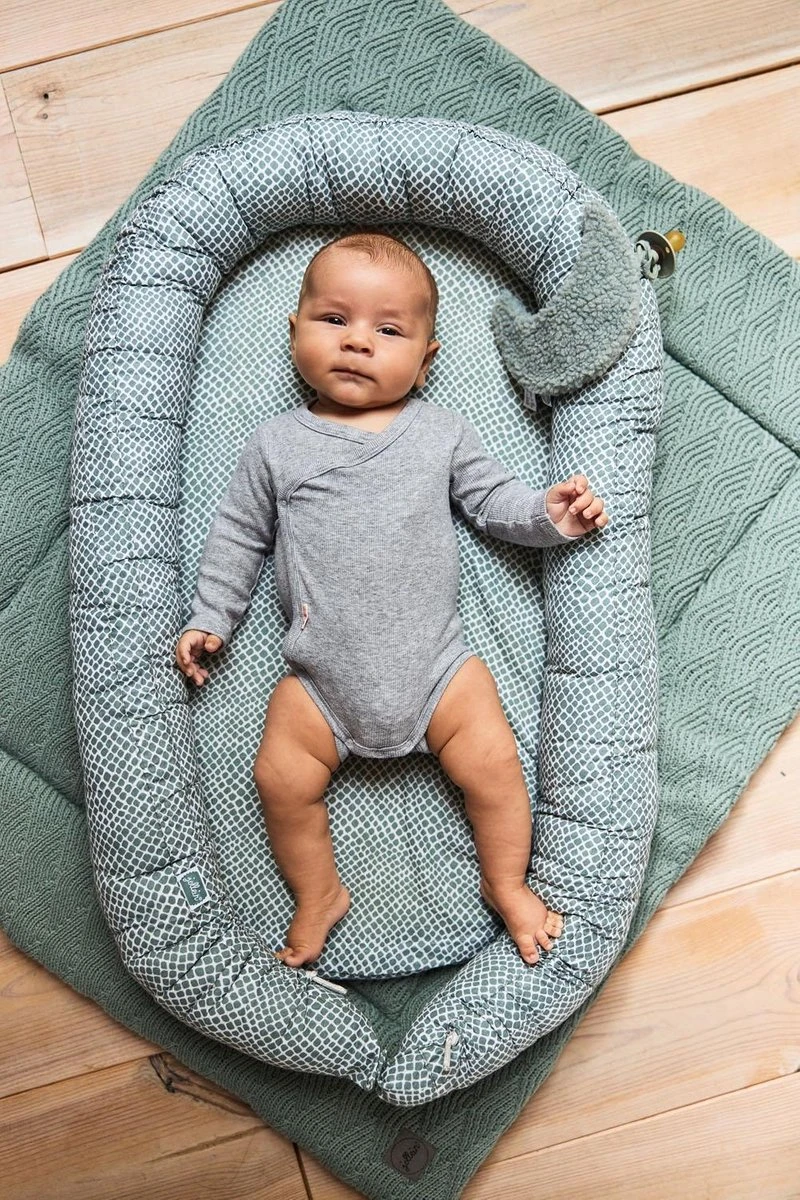 Jollein Speendoekje Moon - Ash Green 4 Jollein Speendoekje Moon - Ash Green - Afbeelding 4