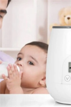 Alecto BW-700 - Snelle Digitale Flessenwarmer 500W Voor Opwarmen, Steriliseren En Ontdooien - Inclusief Stoomkap - Bediening Via Display - Wit -Jollein Winkel 803x1200 2