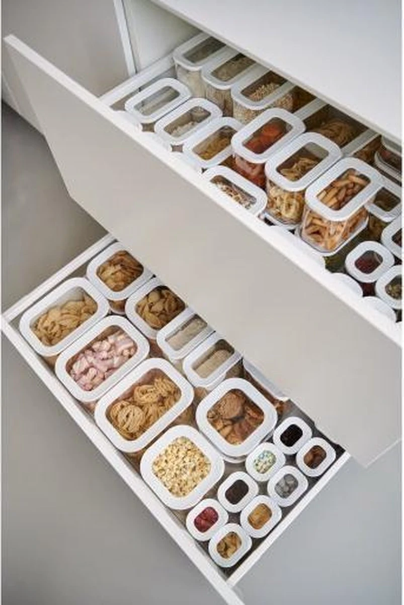 2 Stuks - Mepal Modula Bewaardoos 2000ML 2 2 Stuks - Mepal Modula Bewaardoos 2000ML - Afbeelding 2