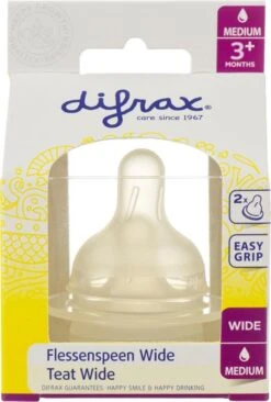 Difrax Flessenspeen Wide Voor Brede Babyflessen - Maat Medium - 2 Stuks -Jollein Winkel 810x1200 1