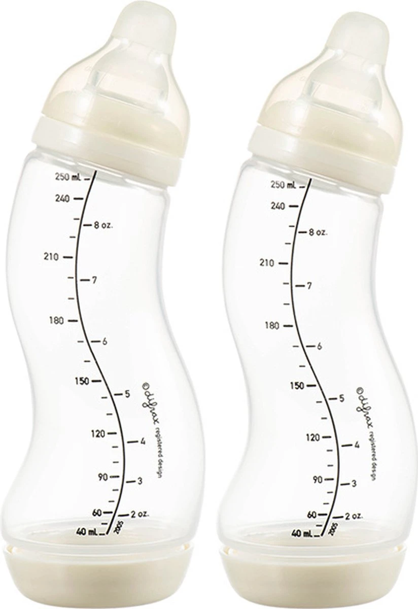 Difrax Babyfles 250 Ml Natural - Anti-Colic - Crèmewit - Duopack 13 Difrax Babyfles 250 Ml Natural - Anti-Colic - Crèmewit - Duopack - Afbeelding 13