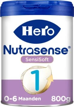 Hero Nutrasense SensiSoft Zuigelingenvoeding 1 - Flesvoeding Van 0 Tot 6 Maanden - 3 X 800 Gram - Met Melkvet - Palmolie Vrij -Jollein Winkel 831x1200 6