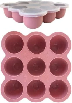 Maepa Bewaarbakjes Babyvoeding - Baby - Hapjes - Diepvriesbakje - 9 Porties Babyvoeding - Moedermelk Bewaarbakje - Invriezen Babyvoeding