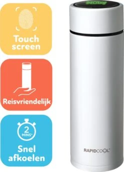 Nûby - RapidCool™ - Maak De Perfecte Flesvoeding Voor Je Baby - Flessenkoeler - Inclusief Melkpoederdispenser En Digitaal Deksel - Wit -Jollein Winkel 864x1200 1