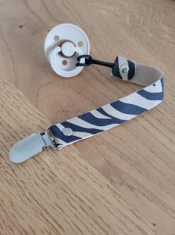 Speenkoord Zebraprint, Speenkoord Jongen, Speenkoord Meisje, Baby Speenkoord, Leren Speenkoord, Bibs Speen, Kraamcadeau, Kraamkado