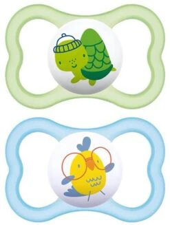 MAM Air Fopspeen Vogel/ Schildpad 6+ Maanden (2 Stuks)