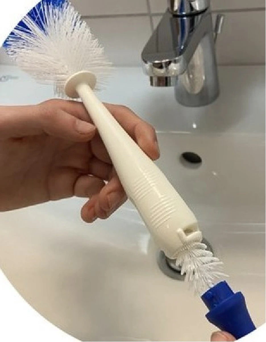 Baby Speen En Flessenborstel - Drinkfles Schoonmaakborstel - Met Zuignap En Mini Borstel 2 Baby Speen En Flessenborstel - Drinkfles Schoonmaakborstel - Met Zuignap En Mini Borstel - Afbeelding 2