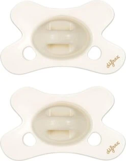 Difrax Fopspeen 0-6 Maanden Natural Speen - Crèmewit/Vanilla - 2 Stuks
