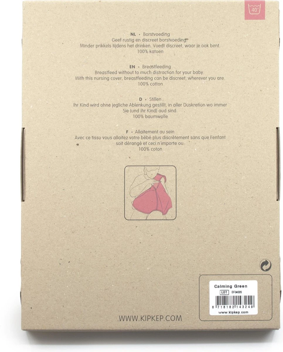 KipKep Feedi Voedingsdoek | Calming Green 4 KipKep Feedi Voedingsdoek | Calming Green - Afbeelding 4