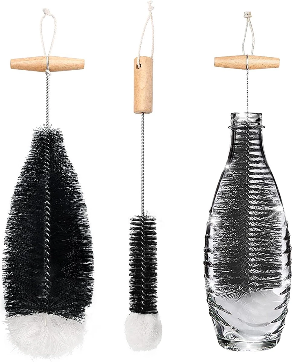 Merkloos Flessenborstel 2-pack Geschikt Voor Sodastream Flessen – Vaatwasbestendig Flessenreiniger Schoonmaakborstel - Flessenrager Flesborstel Borstel 6 Merkloos Flessenborstel 2-pack Geschikt Voor Sodastream Flessen – Vaatwasbestendig Flessenreiniger Schoonmaakborstel - Flessenrager Flesborstel Borstel - Afbeelding 6